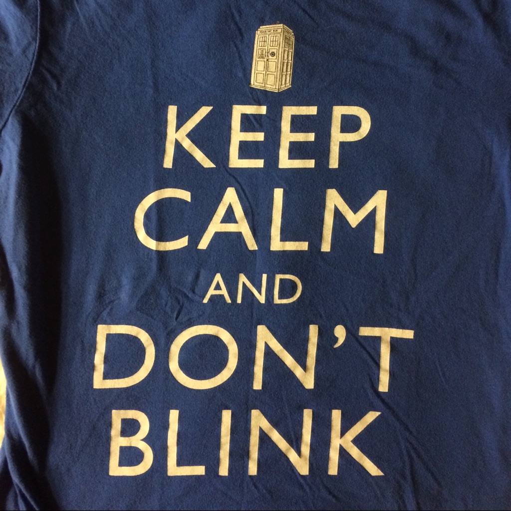 Dr. Who Tardis "Keep Calm And Don't Blink" Sz:L